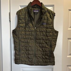 Patagonia Olive Green Quilted Vest